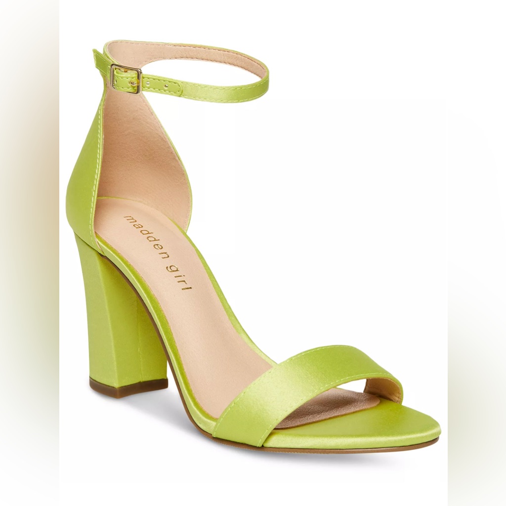Madden Girl Block Heel Open Toe Dress Heels